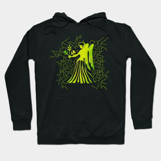Virgo Zodiac Sign Earth element Hoodie by Nartissima